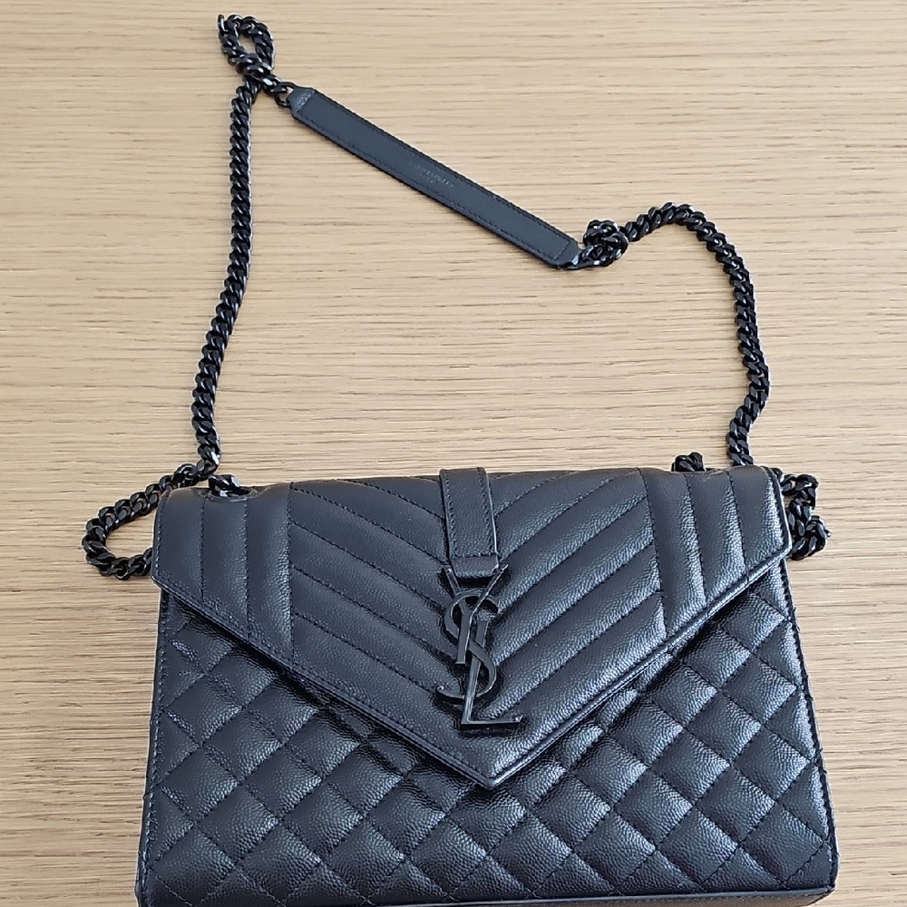 Yves Saint Laurent Black Quilted Leather Shoulder Bag
